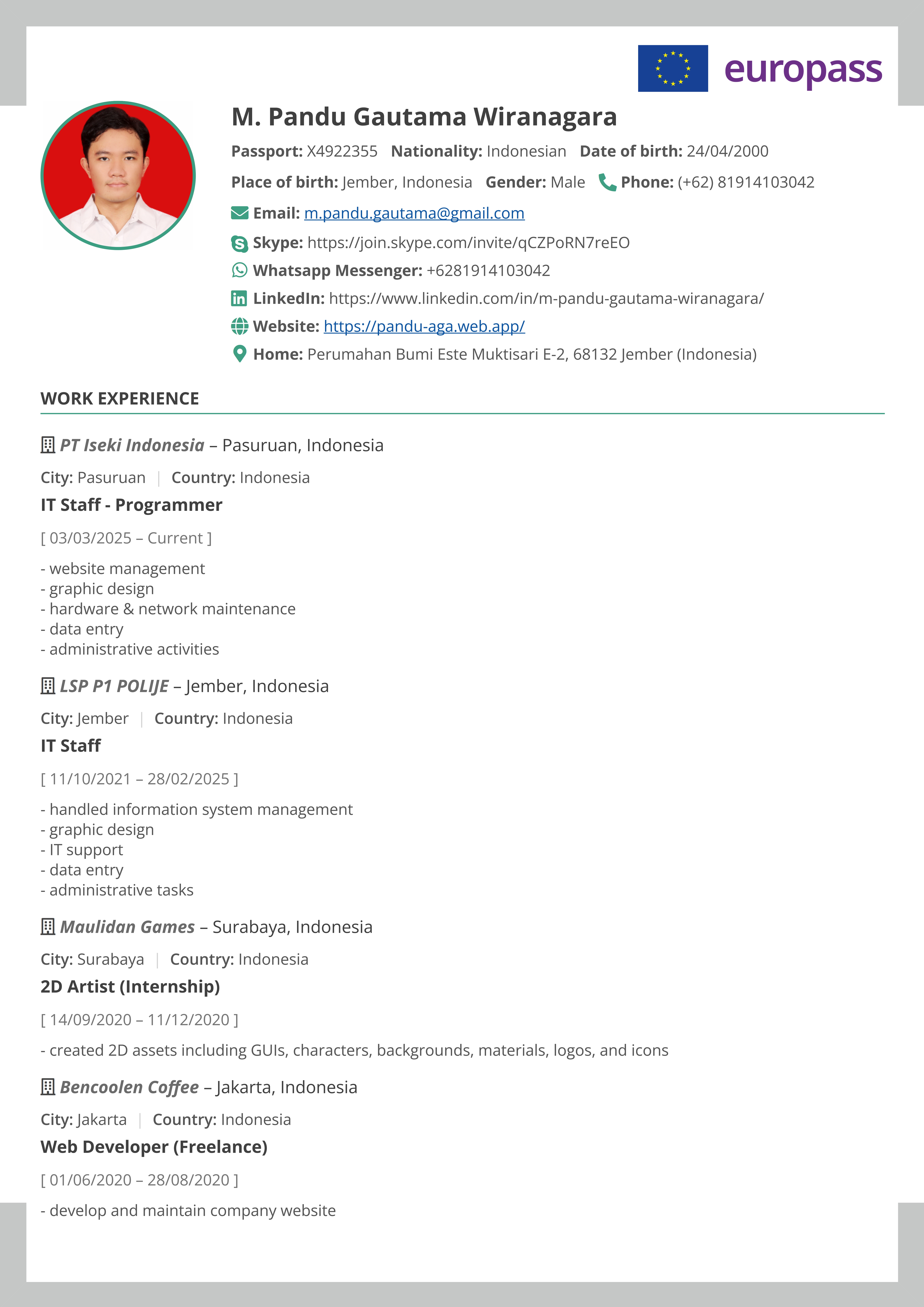 My CV